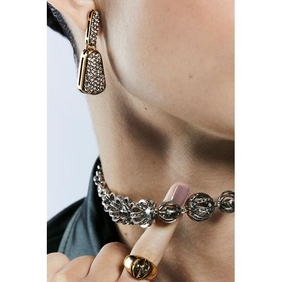 Colar Maxi Orbe Prata Boho